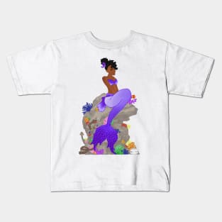 Purple Mermaid Kids T-Shirt